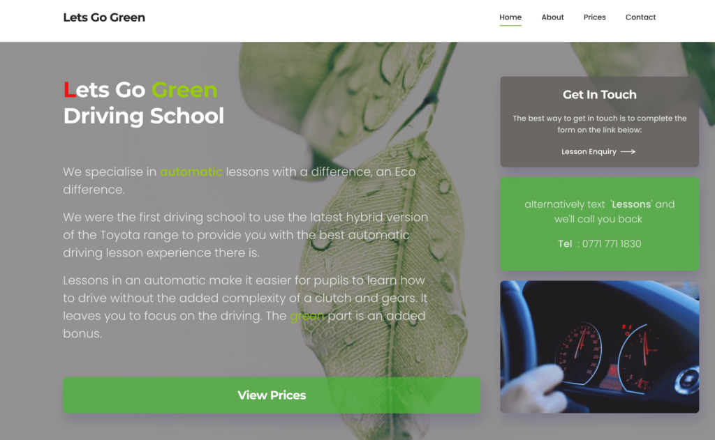 Lets Go Green Driving School